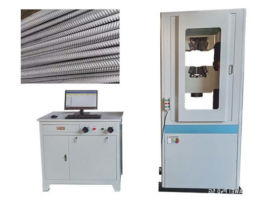 Hydraulic universal testing machine for weldable reinforcing steel-Bar, coil and decoiled tensile bend test
