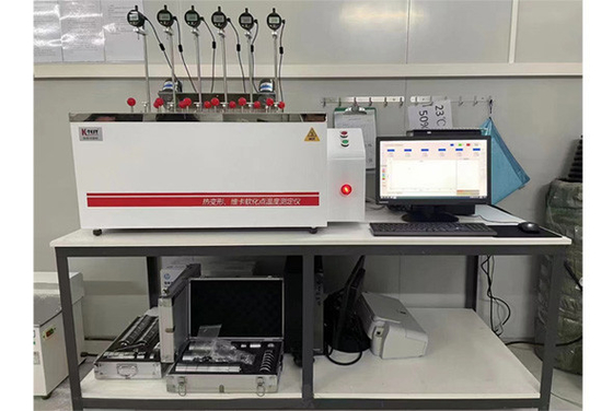 6 stacji Factory Outlet Computer Control Plastics HDT & Vicat Tester Temperatury Punkt Miękczenia